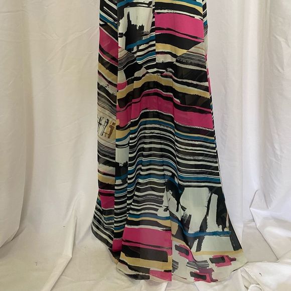 Espaco Fashion stunning full length dress abstract cut outs mesh detail, size M - Picture 11 of 11